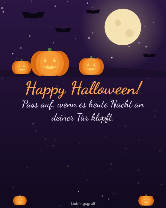 Happy Halloween! Pass auf, wenn es heute Nacht an deiner Tür klopft.